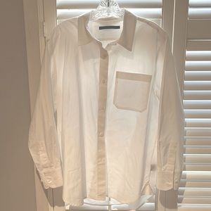 Jenni Kayne “the boyfriend” button-up. Sz Small in white. Reg $195